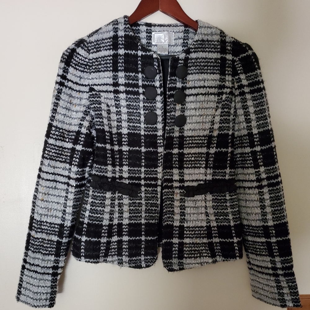 NWOT Alberto Makali Tweed Blazer Jacket S